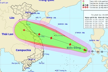 Hình thành bão số 5 trên Biển Đông