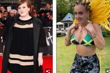 Adele khoe bụng phẳng sau khi giảm... 45 kg