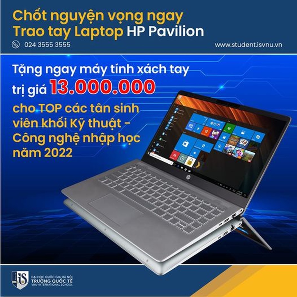 Trường Quốc tế - ĐHQGHN tặng học bổng tài năng cho TOP 15% sinh viên học tập tại Hòa Lạc - 2 Trường Quốc tế - ĐHQGHN tặng học bổng tài năng cho TOP 15% sinh viên học tập tại Hòa Lạc - 2