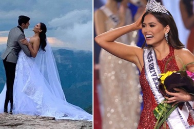 Xôn xao trước ảnh mặc váy cưới của tân Hoa hậu Hoàn vũ