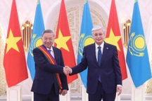 Lễ trao tặng Huân chương Hữu nghị hạng Nhất của Kazakhstan cho Tổng Bí thư Tô Lâm