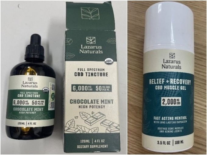 Dưới vỏ bọc là những sản phẩm chăm sóc sức khỏe nhưng bên trong có chứa chất Delta-9-tetrahydrocanabinol.