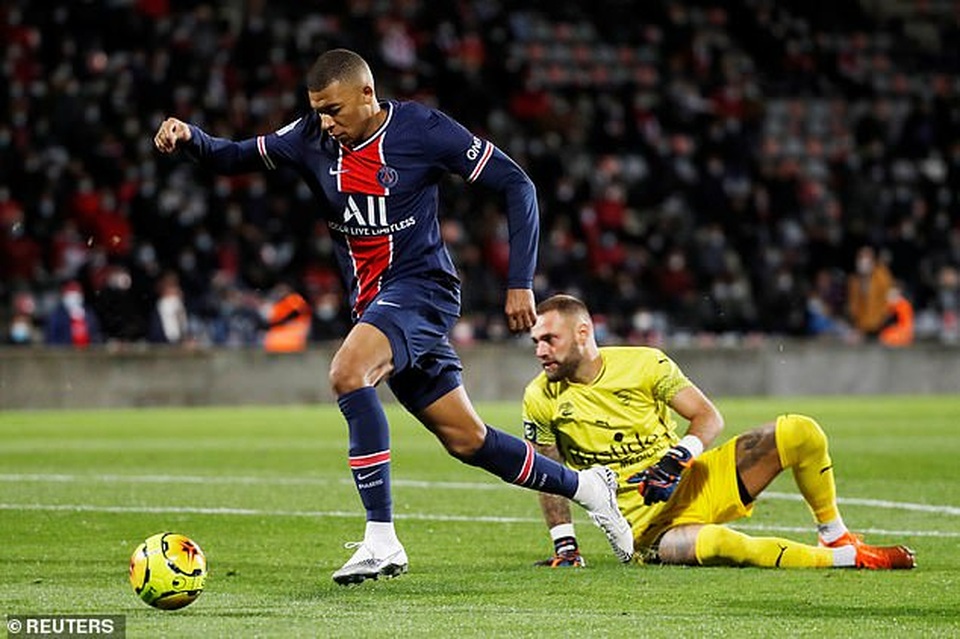 Mbappe lập cú đúp, PSG thắng đậm ở Ligue 1 - 2 Mbappe lập cú đúp, PSG thắng đậm ở Ligue 1 - 2