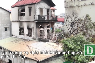 Hiện trường vụ cháy gây chết người dưới chân cầu Vĩnh Tuy