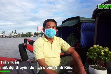Nhiều chủ thuyền du lịch ở Cần Thơ sống lay lắt do dịch Covid-19