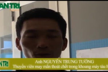 Thuyền viên may mắn thoát chết trong vụ chìm tàu Hoàng Phúc 18
