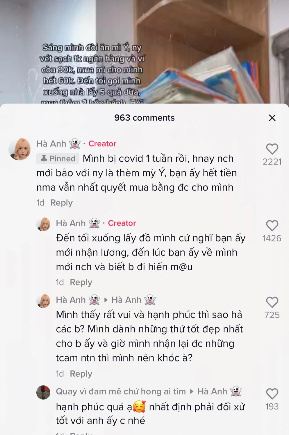 Nữ Tiktoker khoe bạn trai hiến máu để mua đồ ăn cho cô gây tranh cãi - 4 Nữ Tiktoker khoe bạn trai hiến máu để mua đồ ăn cho cô gây tranh cãi - 4