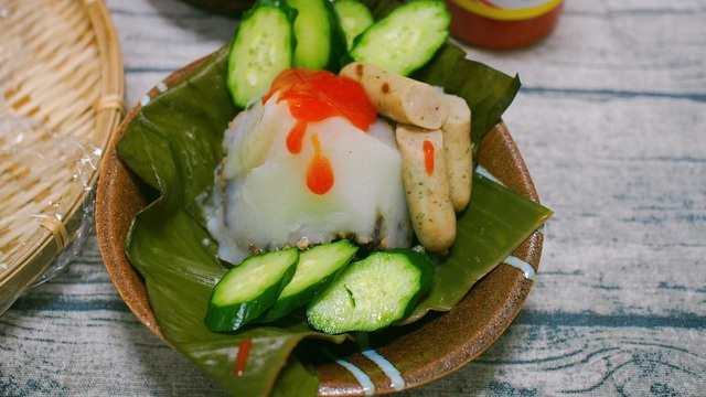 Cách làm bánh giò Hà Nội với bột tự pha - 3