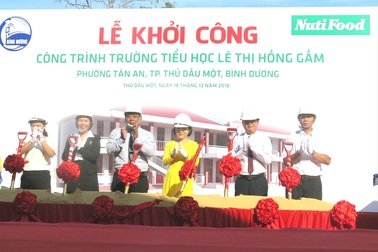 Đầu tư 10 tỉ đồng xây dựng trường tiểu học ở Bình Dương