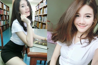 Tạo dáng trong thư viện, nữ sinh Thái Lan bất ngờ nổi tiếng