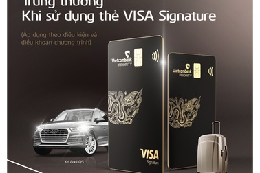 Chương trình khuyến mại nhân dịp ra mắt thẻ Vietcombank Visa Signature