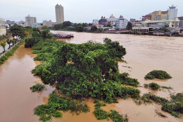 Mưa lũ lớn tại Móng Cái, một người mất tích, hàng chục đò sắt bị đắm