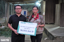 Người vợ nuôi chồng tàn phế được giúp đỡ 120 triệu đồng