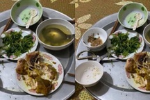 Đến bữa con quấy bế đi dỗ, quay lại nhìn mâm cơm "phần" chẳng nuốt trôi