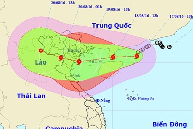 Bão số 3 đang giật cấp 11 trên Biển Đông