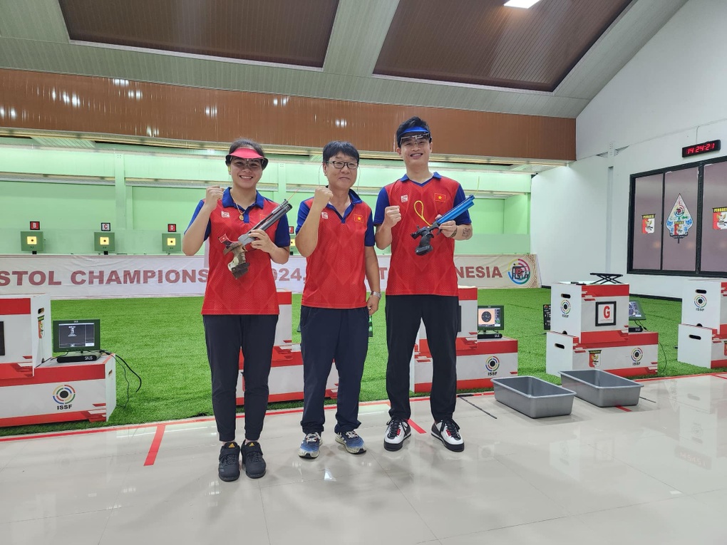 Xạ thủ Phạm Quang Huy, Trịnh Thu Vinh xuất sắc giành HCV châu Á - 1 Xạ thủ Phạm Quang Huy, Trịnh Thu Vinh xuất sắc giành HCV châu Á - 1