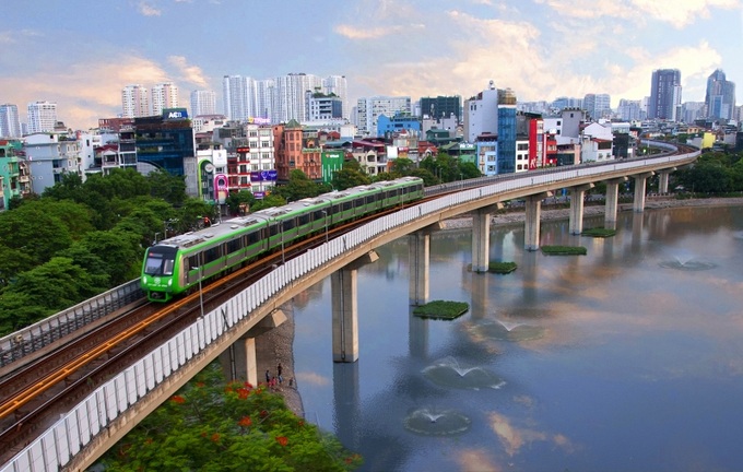 Tác phẩm Tuyến đường sắt Cát Linh - Hà Đông.