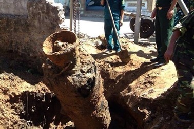 Phát hiện đầu đạn tên lửa nặng hơn 200kg