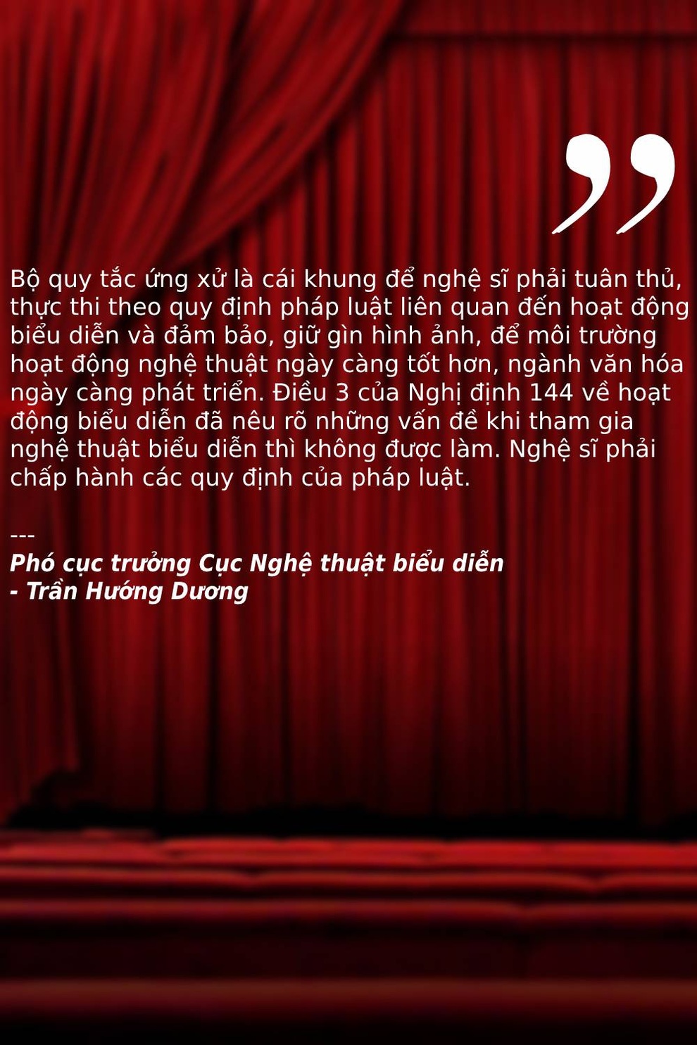 Bộ quy tắc ứng xử chung dành cho nghệ sĩ trở thành đề tài nóng - 3 Bộ quy tắc ứng xử chung dành cho nghệ sĩ trở thành đề tài nóng - 3