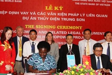 330 triệu USD cho dự án thủy điện Trung Sơn
