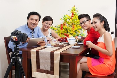 Để có tấm hình đẹp ngày xuân