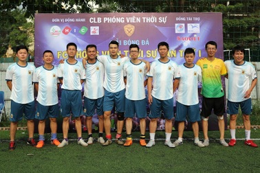 FC Dân trí quyết tâm vô địch Giải bóng đá Phóng viên Thời sự lần III