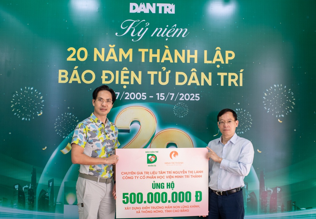 Báo Dân trí tiếp nhận 500 triệu đồng xây điểm trường mầm non tại Cao Bằng - 1 Báo Dân trí tiếp nhận 500 triệu đồng xây điểm trường mầm non tại Cao Bằng - 1