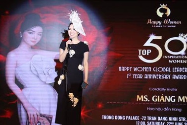 Hoa hậu Giáng My khoe nhan sắc kiêu kỳ tại Hà Nội