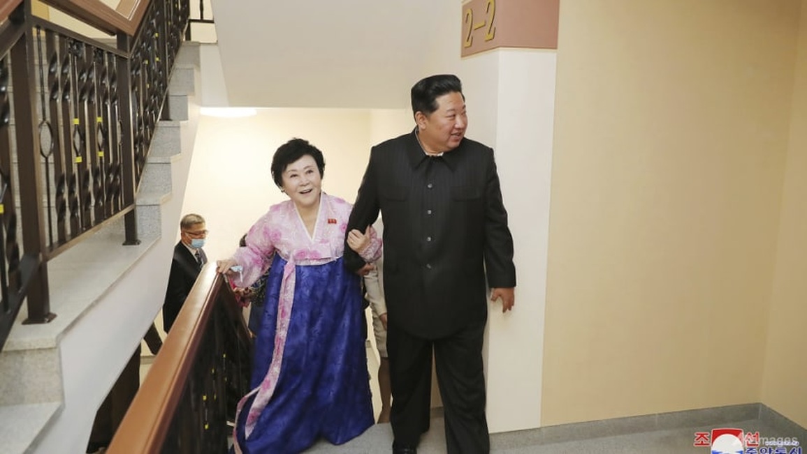 Ông Kim Jong-un tặng nhà cho Quý bà áo hồng nổi tiếng Triều Tiên - 1 Ông Kim Jong-un tặng nhà cho Quý bà áo hồng nổi tiếng Triều Tiên - 1