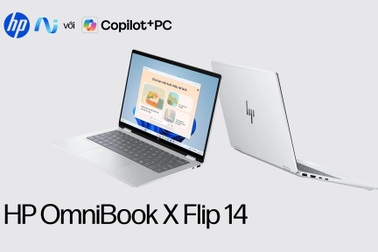 Laptop HP OmniBook X Flip 14 mới mỏng nhẹ, hiệu năng AI vượt trội