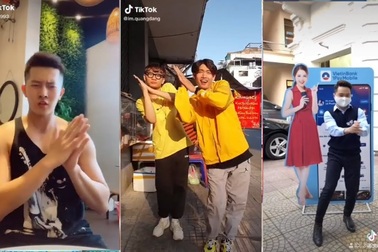 Các bạn trẻ thực hiện thách thức "vũ điệu rửa tay" trên mạng xã hội