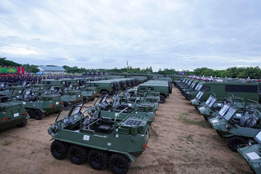 Trung Quốc tặng Campuchia 107 xe quân sự