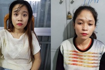 2 cô gái kéo túi xách trộm điện thoại của người dừng đèn đỏ