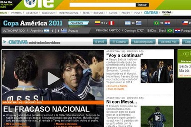 Báo giới Argentina trút cơn thịnh nộ lên đội nhà