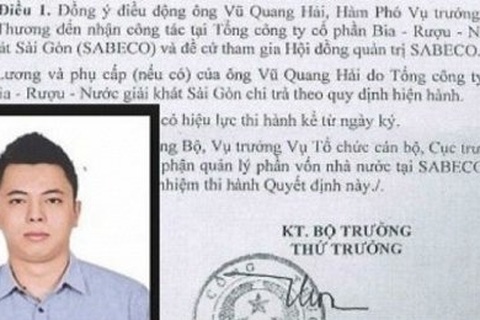 Con trai ông Vũ Huy Hoàng thu nhập tiền tỷ tại Sabeco