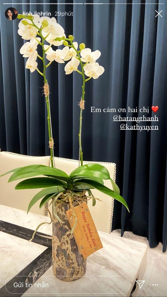 Linh Rin đúng số hưởng, chưa cưới Philip Nguyễn mà đã được Hà Tăng và hội chị em hào môn gửi quà sinh nhật nhiệt tình - Ảnh 2. Linh Rin đúng số hưởng, chưa cưới Philip Nguyễn mà đã được Hà Tăng và hội chị em hào môn gửi quà sinh nhật nhiệt tình - Ảnh 2.