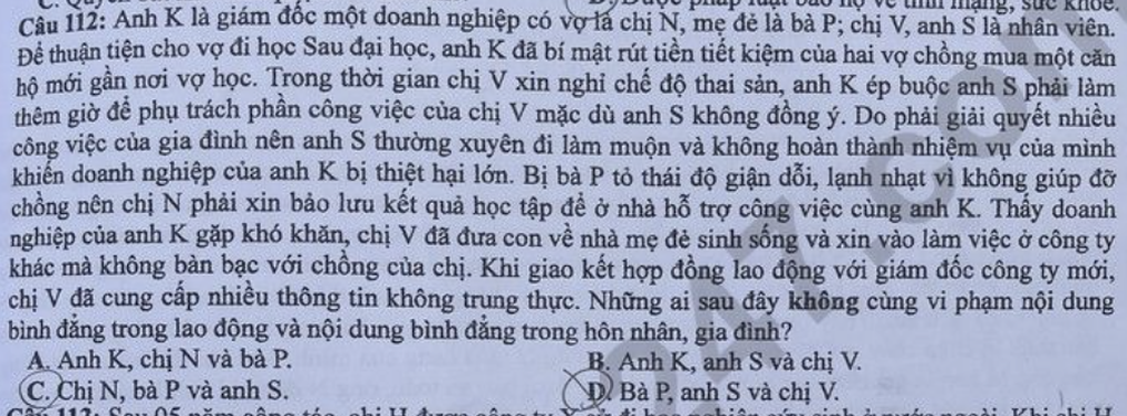 Chồng giám đốc bí mật mua nhà bằng tiền tiết kiệm vào đề giáo dục công dân - 1 Chồng giám đốc bí mật mua nhà bằng tiền tiết kiệm vào đề giáo dục công dân - 1