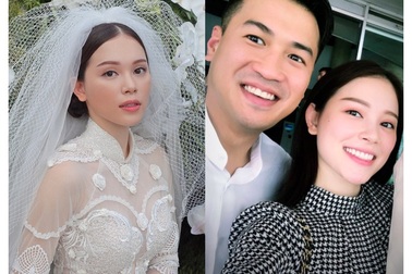 Vừa công khai yêu em chồng Hà Tăng, Linh Rin đã bất ngờ mặc áo dài cưới