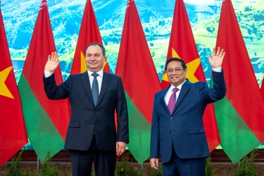 Thủ tướng Phạm Minh Chính chủ trì lễ đón Thủ tướng Belarus thăm Việt Nam