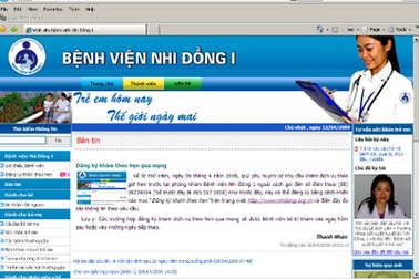 BV Nhi Đồng I tổ chức đăng ký khám bệnh qua mạng