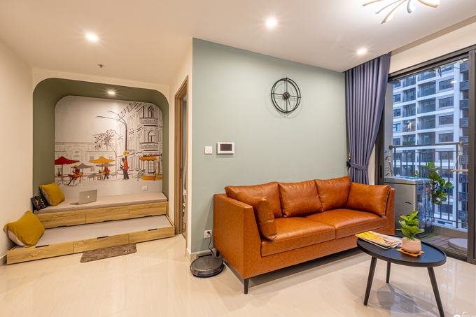 Căn hộ 43m² trang trí với màu sắc tươi sáng có chi phí hoàn thiện 100 triệu đồng ở Hà Nội - Ảnh 3. Căn hộ 43m² trang trí với màu sắc tươi sáng có chi phí hoàn thiện 100 triệu đồng ở Hà Nội - Ảnh 3.