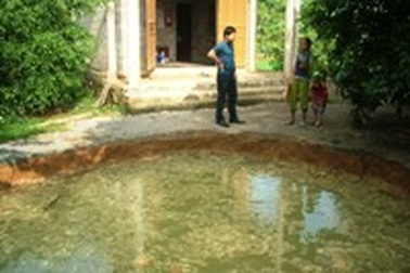 Hoảng hồn vì “hố tử thần” xuất hiện trước sân nhà