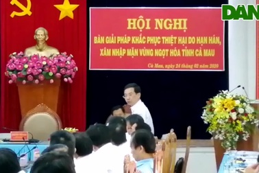 Cà Mau "cầu cứu" chuyên gia tìm giải pháp khắc phục hạn, mặn.