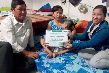 Hơn 32 triệu đồng đến với bé Võ Viết Văn