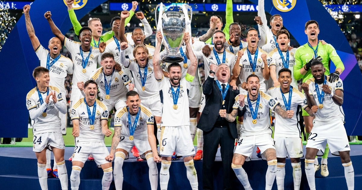 Real Madrid đã trở thành nhà vô địch Champions League 2023-24 (Ảnh: Getty).