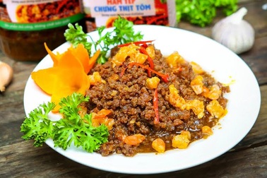 Ngon, lạ món mắm tép chưng thịt tôm!