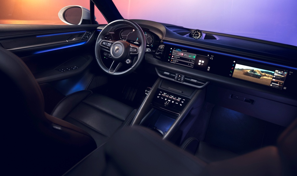 Porsche Macan EV 2025 có 3 màn hình trong xe giống Cayenne mới