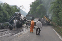 Nguyên nhân ban đầu vụ 4 ô tô tông nhau trên đèo Bảo Lộc