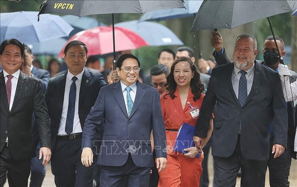 Thủ tướng Phạm Minh Chính chủ trì lễ đón Thủ tướng Cộng hòa Cuba - 5 Thủ tướng Phạm Minh Chính chủ trì lễ đón Thủ tướng Cộng hòa Cuba - 5