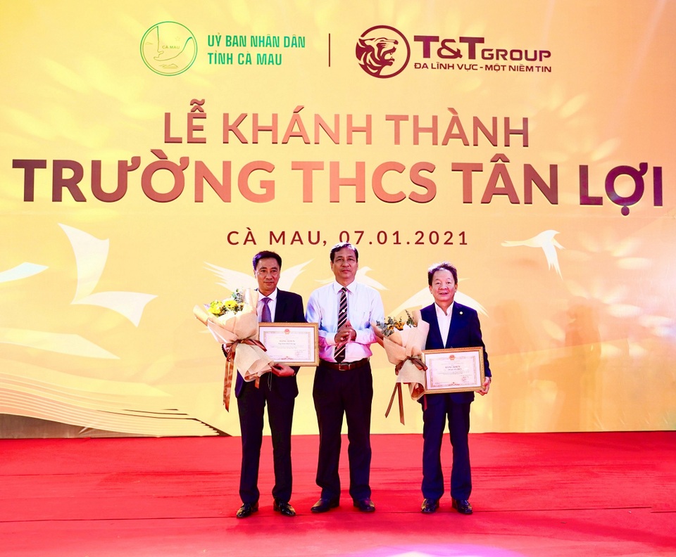 Tập đoàn TT Group tài trợ xây dựng trường học tại tỉnh Cà Mau - 2 Tập đoàn TT Group tài trợ xây dựng trường học tại tỉnh Cà Mau - 2